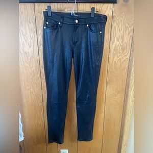 7 for All Mankind, black pants. Size 28